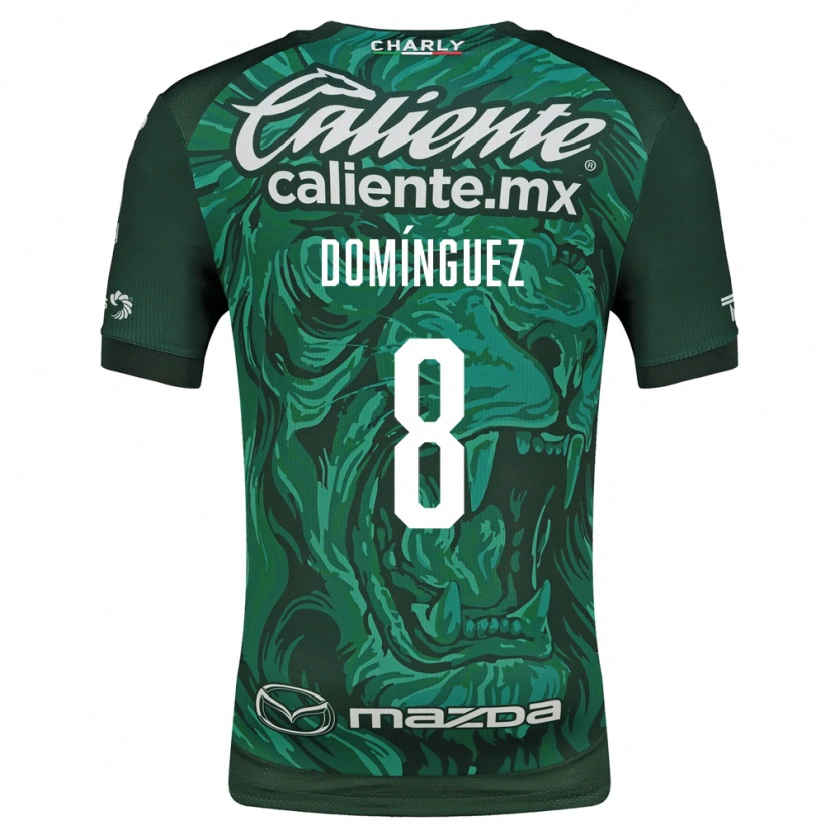 Danxen Homem Camisola Juan Domínguez #8 Verde Preto Principal 2026/27 Camisa