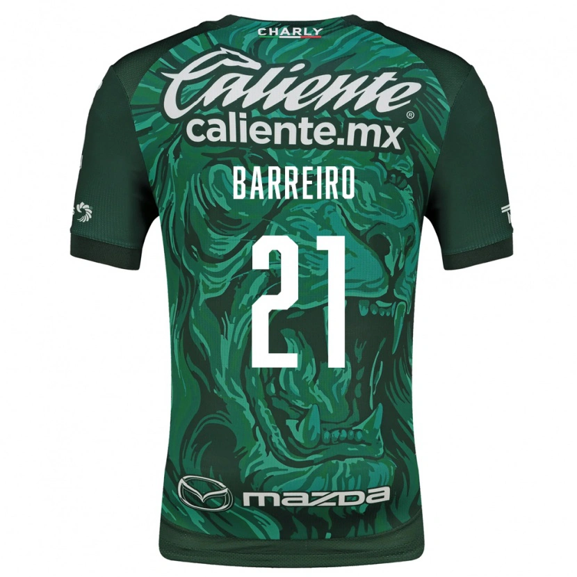 Danxen Homem Camisola Stiven Barreiro #21 Verde Preto Principal 2026/27 Camisa