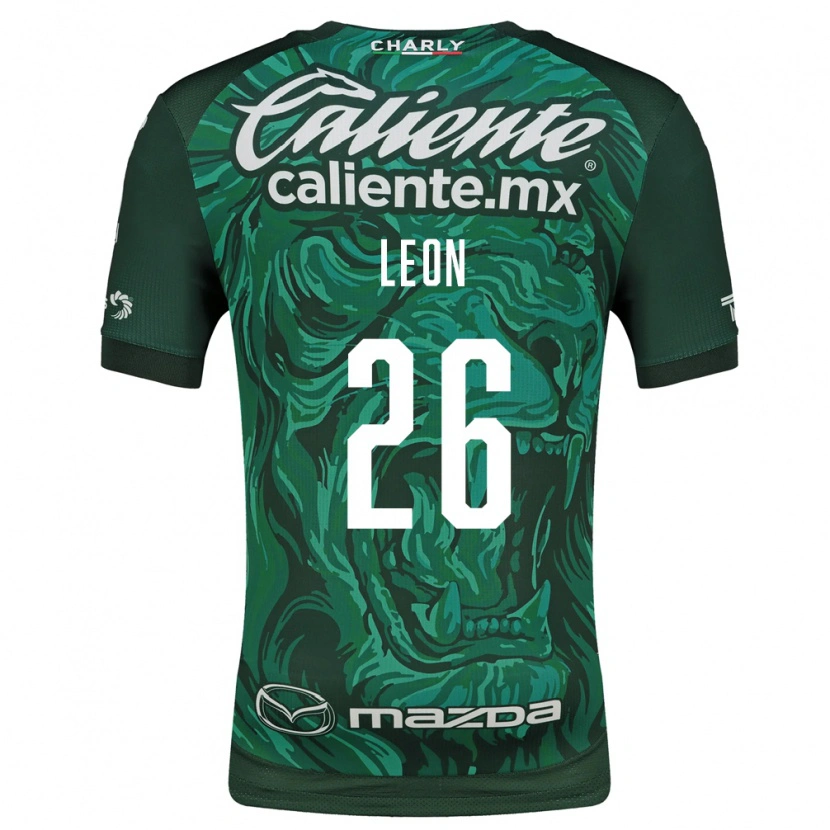 Danxen Homem Camisola Armando León #26 Verde Preto Principal 2026/27 Camisa