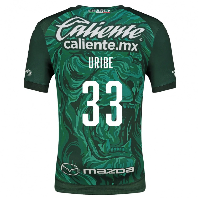 Danxen Homem Camisola Héctor Uribe #33 Verde Preto Principal 2026/27 Camisa