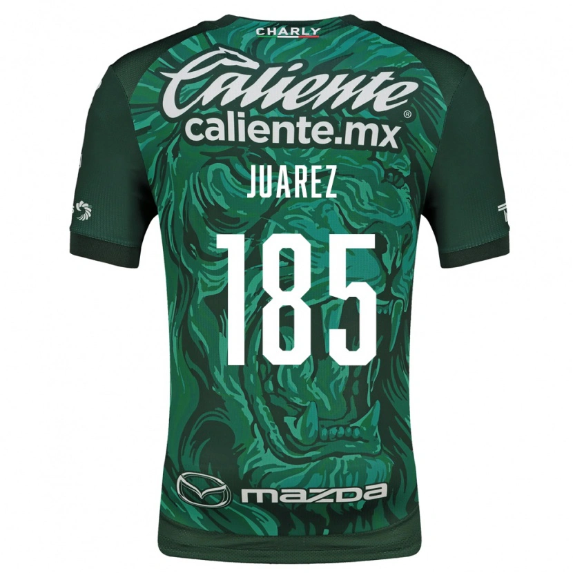 Danxen Homem Camisola Moisés Juárez #185 Verde Preto Principal 2026/27 Camisa