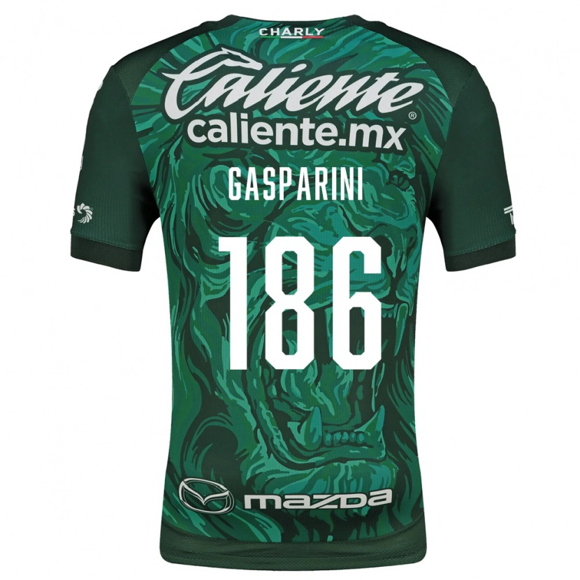 Danxen Homem Camisola Joaquín Gasparini #186 Verde Preto Principal 2026/27 Camisa