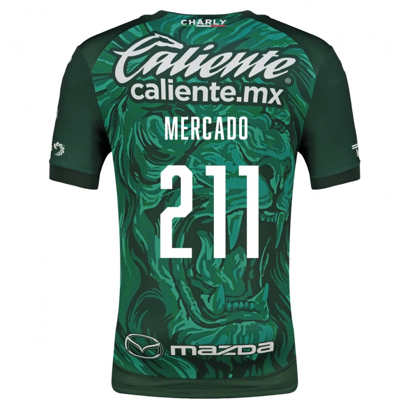 Danxen Homem Camisola Diego Mercado #211 Verde Preto Principal 2026/27 Camisa
