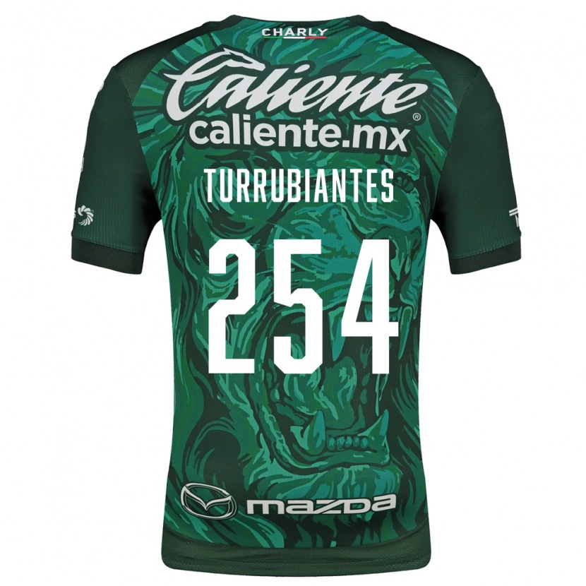 Danxen Homem Camisola Abdon Turrubiates #254 Verde Preto Principal 2026/27 Camisa