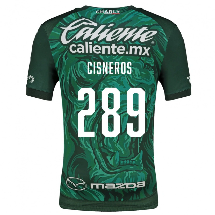 Danxen Homem Camisola Santiago Cisneros #289 Verde Preto Principal 2026/27 Camisa
