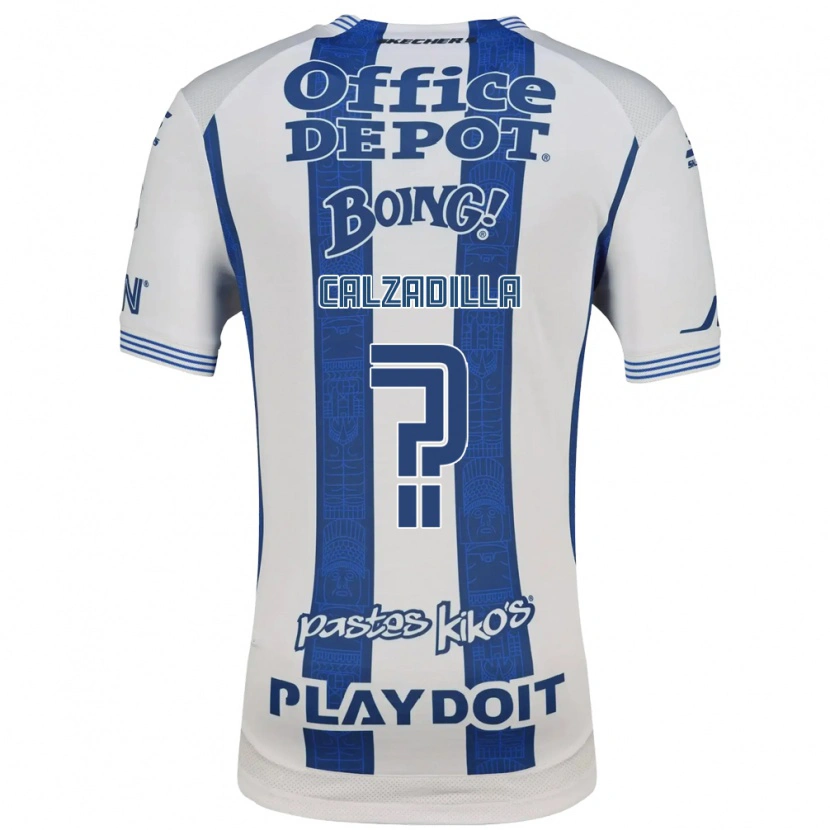 Danxen Homem Camisola Luis Calzadilla #0 Branco Azul Marinho Principal 2026/27 Camisa