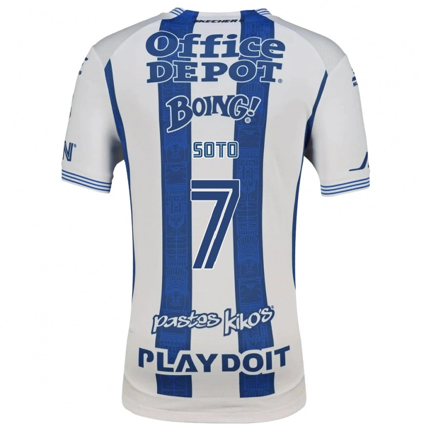 Danxen Homem Camisola Alice Soto #7 Branco Azul Marinho Principal 2026/27 Camisa