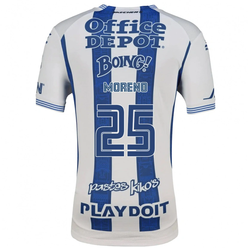 Danxen Homem Camisola Carlos Moreno #25 Branco Azul Marinho Principal 2026/27 Camisa
