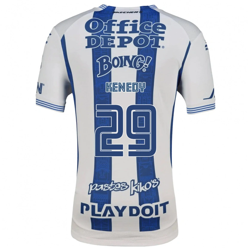 Danxen Homem Camisola Robert Kenedy Nunes Do #29 Branco Azul Marinho Principal 2026/27 Camisa