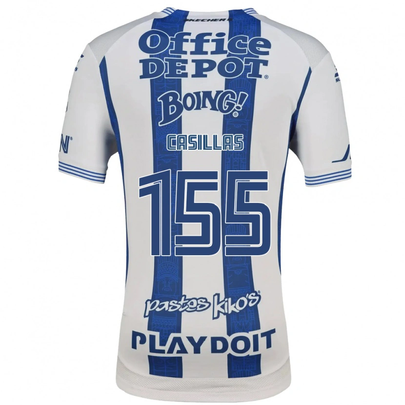 Danxen Homem Camisola Johan Casillas #155 Branco Azul Marinho Principal 2026/27 Camisa