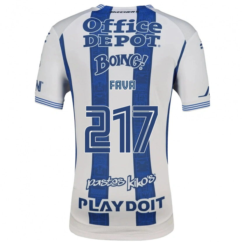 Danxen Homem Camisola Marco Fava #217 Branco Azul Marinho Principal 2026/27 Camisa