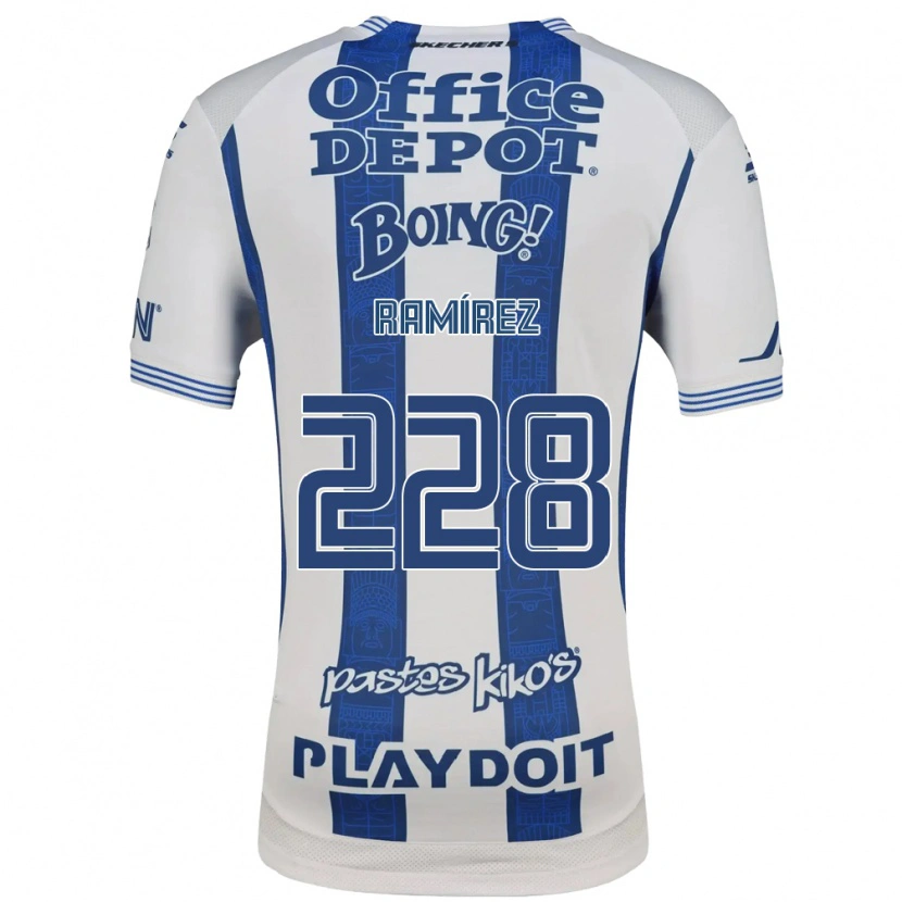 Danxen Homem Camisola Edrick Ramírez #228 Branco Azul Marinho Principal 2026/27 Camisa