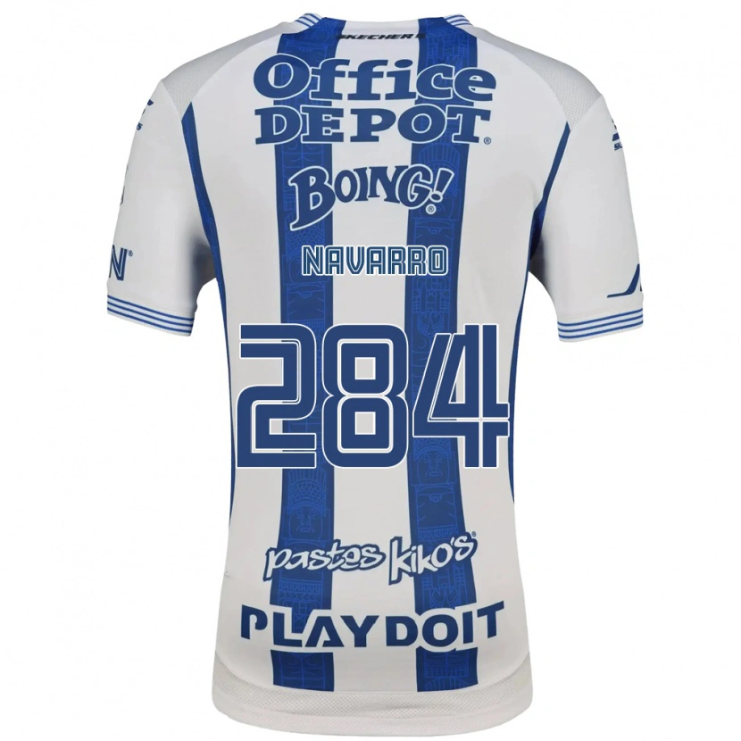 Danxen Homem Camisola José Navarro #284 Branco Azul Marinho Principal 2026/27 Camisa