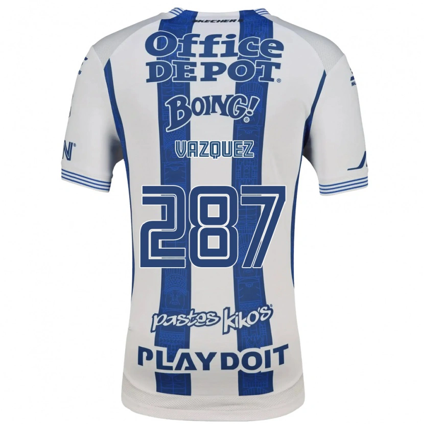 Danxen Homem Camisola Maximo Vázquez #287 Branco Azul Marinho Principal 2026/27 Camisa