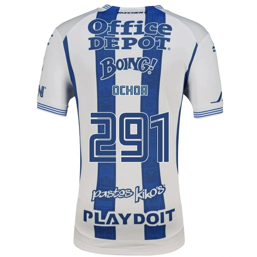 Danxen Homem Camisola Matteo Ochoa #291 Branco Azul Marinho Principal 2026/27 Camisa