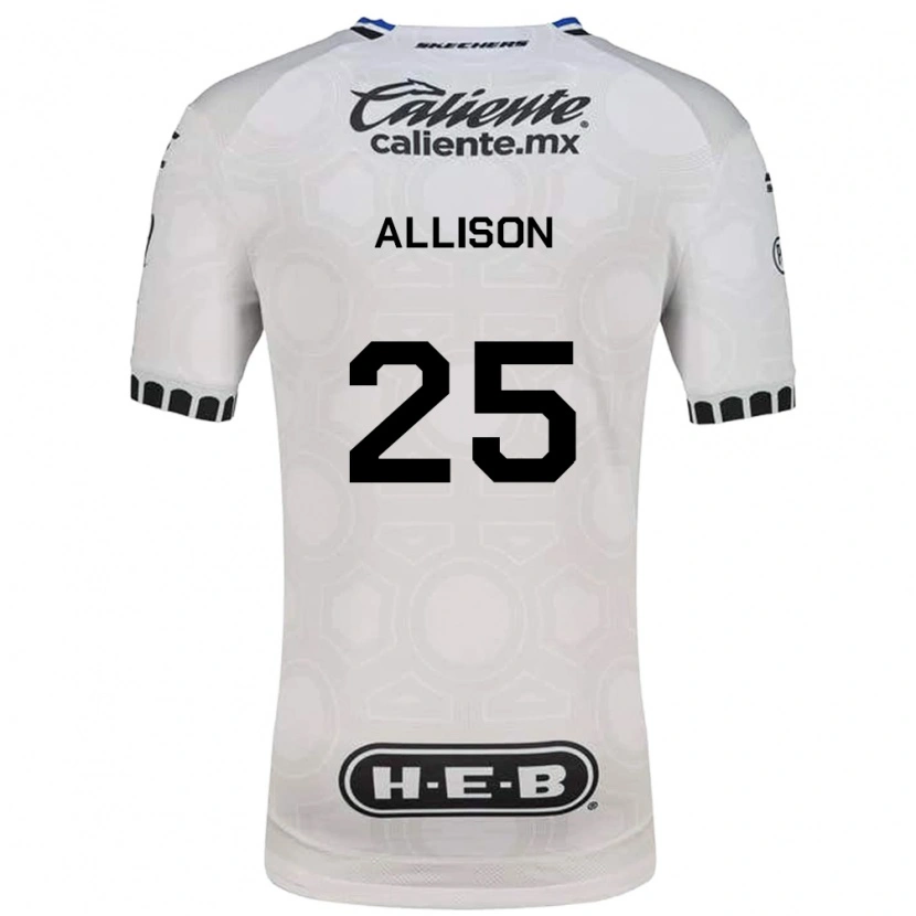 Danxen Homem Camisola Guillermo Allison #25 Branco Preto Azul Principal 2026/27 Camisa