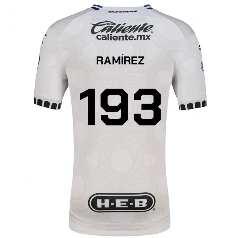 Danxen Homem Camisola Ángel Ramírez #193 Branco Preto Azul Principal 2026/27 Camisa