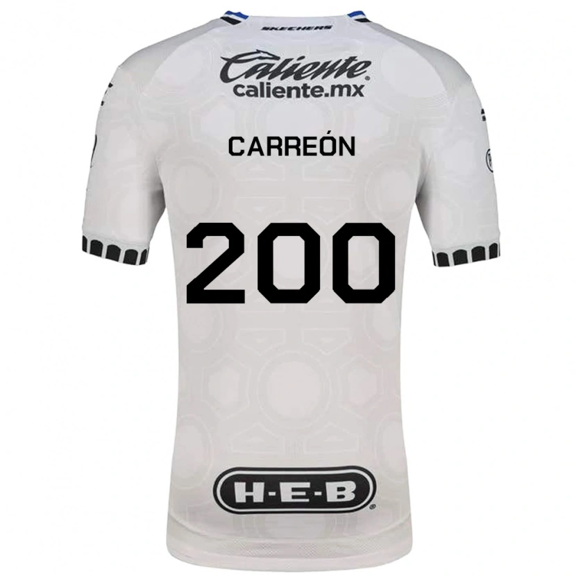 Danxen Homem Camisola Cristian Carreón #200 Branco Preto Azul Principal 2026/27 Camisa