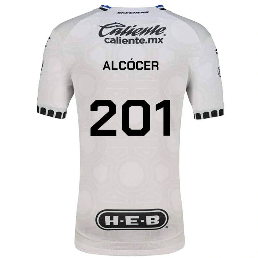 Danxen Homem Camisola Julián Alcócer #201 Branco Preto Azul Principal 2026/27 Camisa