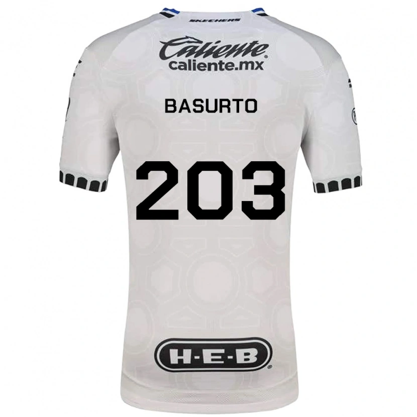Danxen Homem Camisola Osvaldo Basurto #203 Branco Preto Azul Principal 2026/27 Camisa