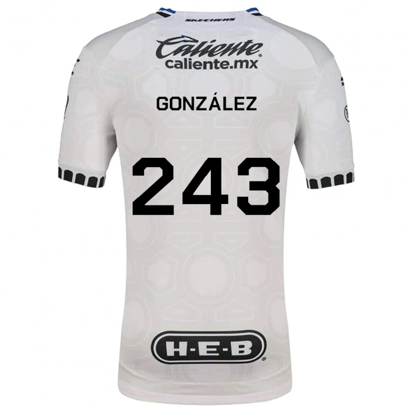 Danxen Homem Camisola Leonardo González #243 Branco Preto Azul Principal 2026/27 Camisa