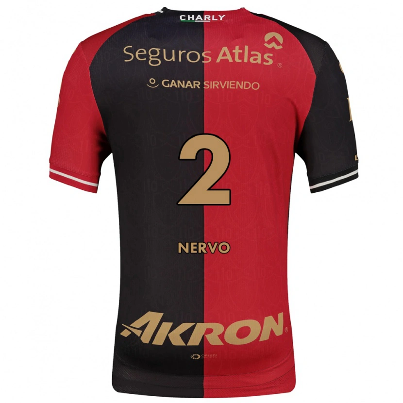 Danxen Homem Camisola Hugo Nervo #2 Vermelho Preto Marrom Principal 2026/27 Camisa
