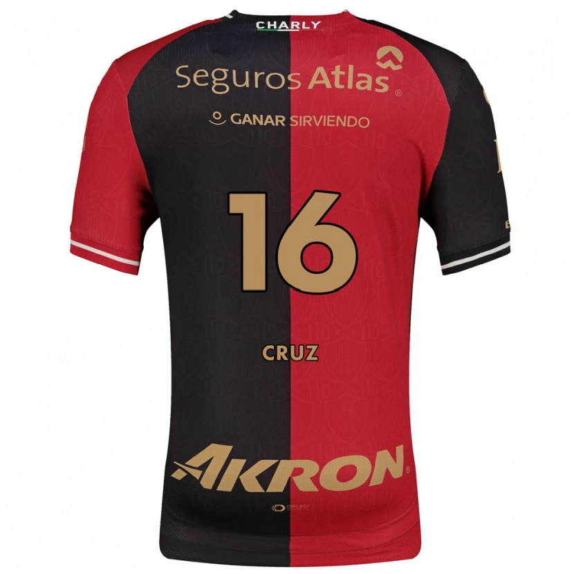 Danxen Homem Camisola Daniela Cruz #16 Vermelho Preto Marrom Principal 2026/27 Camisa