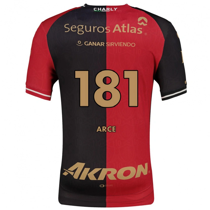 Danxen Homem Camisola Edson Arce #181 Vermelho Preto Marrom Principal 2026/27 Camisa