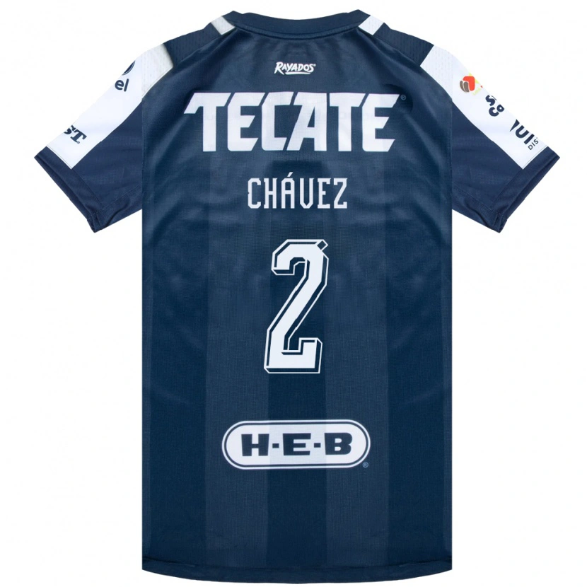 Danxen Homem Camisola Ricardo Chávez #2 Azul Tinta Branco Vermelho Principal 2026/27 Camisa