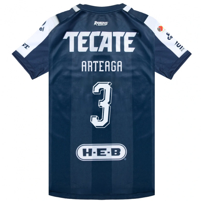 Danxen Homem Camisola Gerardo Arteaga #3 Azul Tinta Branco Vermelho Principal 2026/27 Camisa