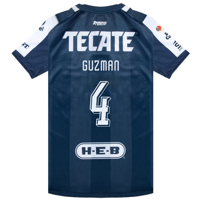 Danxen Homem Camisola Víctor Guzmán #4 Azul Tinta Branco Vermelho Principal 2026/27 Camisa