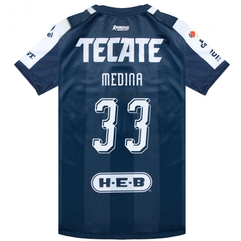 Danxen Homem Camisola Stefan Medina #33 Azul Tinta Branco Vermelho Principal 2026/27 Camisa