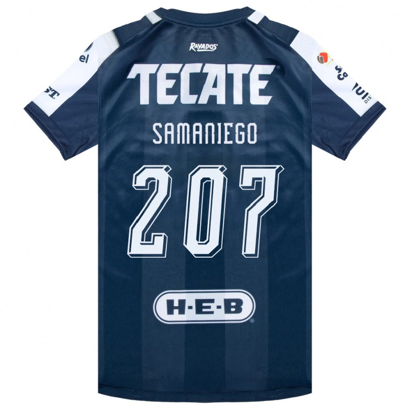 Danxen Homem Camisola Guillermo Samaniego #207 Azul Tinta Branco Vermelho Principal 2026/27 Camisa