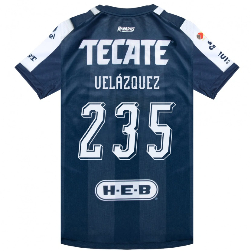 Danxen Homem Camisola Álvaro Velázquez #235 Azul Tinta Branco Vermelho Principal 2026/27 Camisa