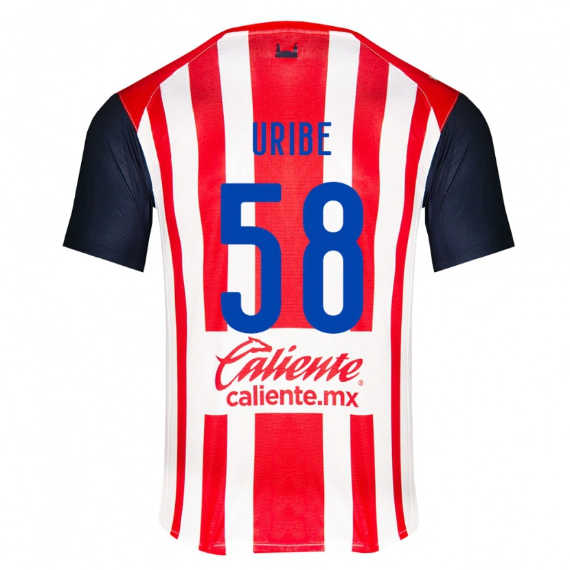 Danxen Homem Camisola Juan Uribe #58 Vermelho Preto Branco Principal 2026/27 Camisa