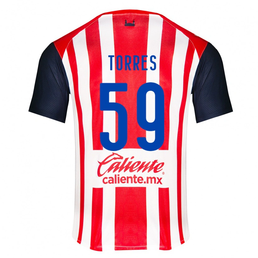 Danxen Homem Camisola Christian Torres #59 Vermelho Preto Branco Principal 2026/27 Camisa