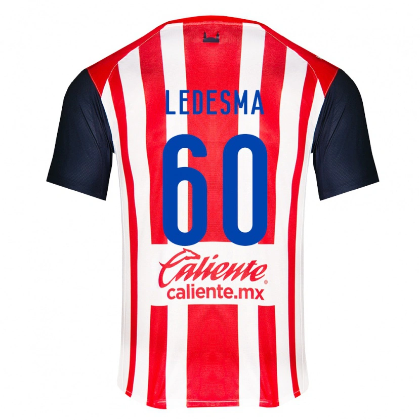 Danxen Homem Camisola Luis Ledesma #60 Vermelho Preto Branco Principal 2026/27 Camisa