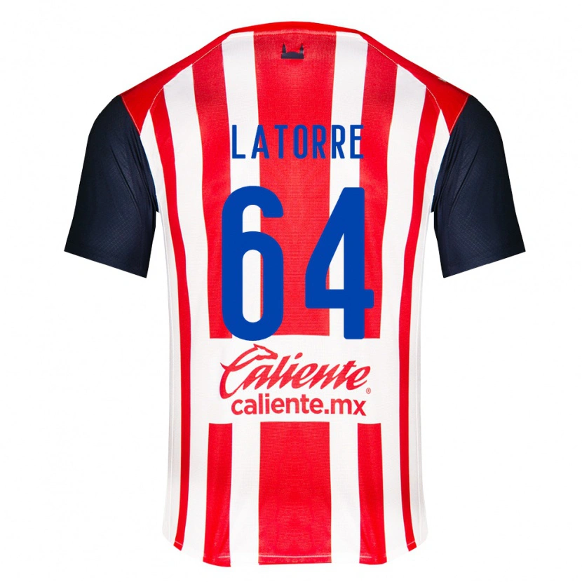 Danxen Homem Camisola Diego Latorre #64 Vermelho Preto Branco Principal 2026/27 Camisa
