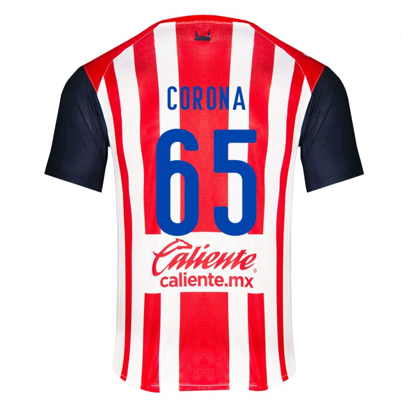 Danxen Homem Camisola Carlos Corona #65 Vermelho Preto Branco Principal 2026/27 Camisa
