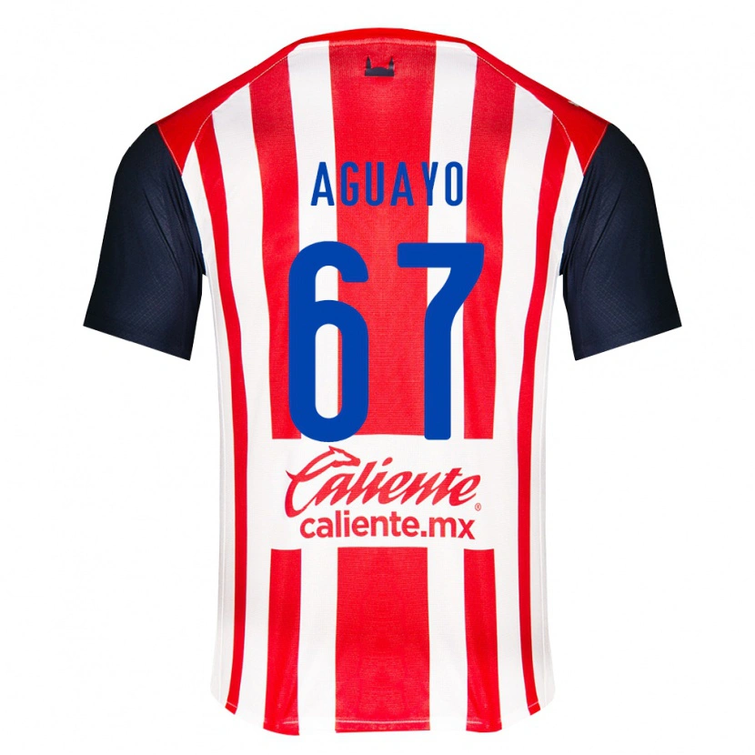 Danxen Homem Camisola Sergio Aguayo #67 Vermelho Preto Branco Principal 2026/27 Camisa