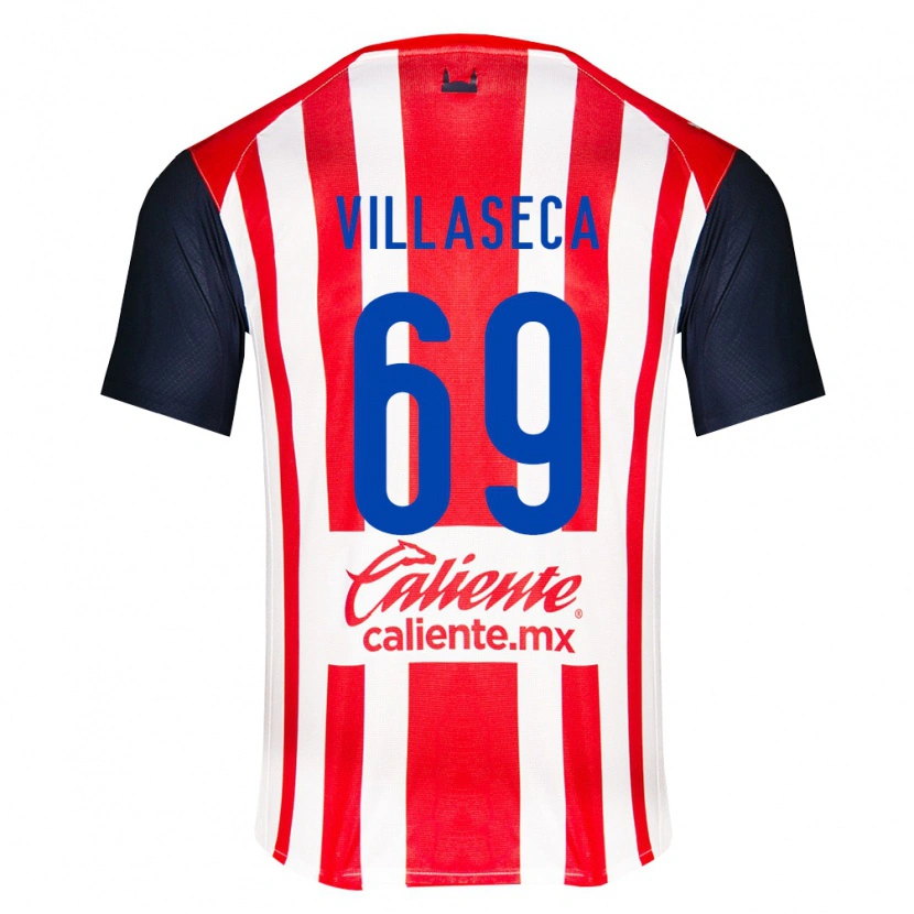 Danxen Homem Camisola Daniel Villaseca #69 Vermelho Preto Branco Principal 2026/27 Camisa
