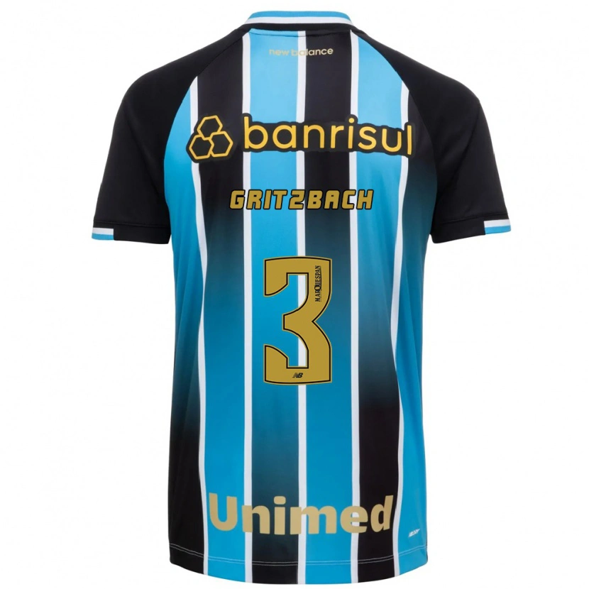 Danxen Homem Camisola Fernanda Gritzbach #3 Azul Marrom Preto Principal 2026/27 Camisa