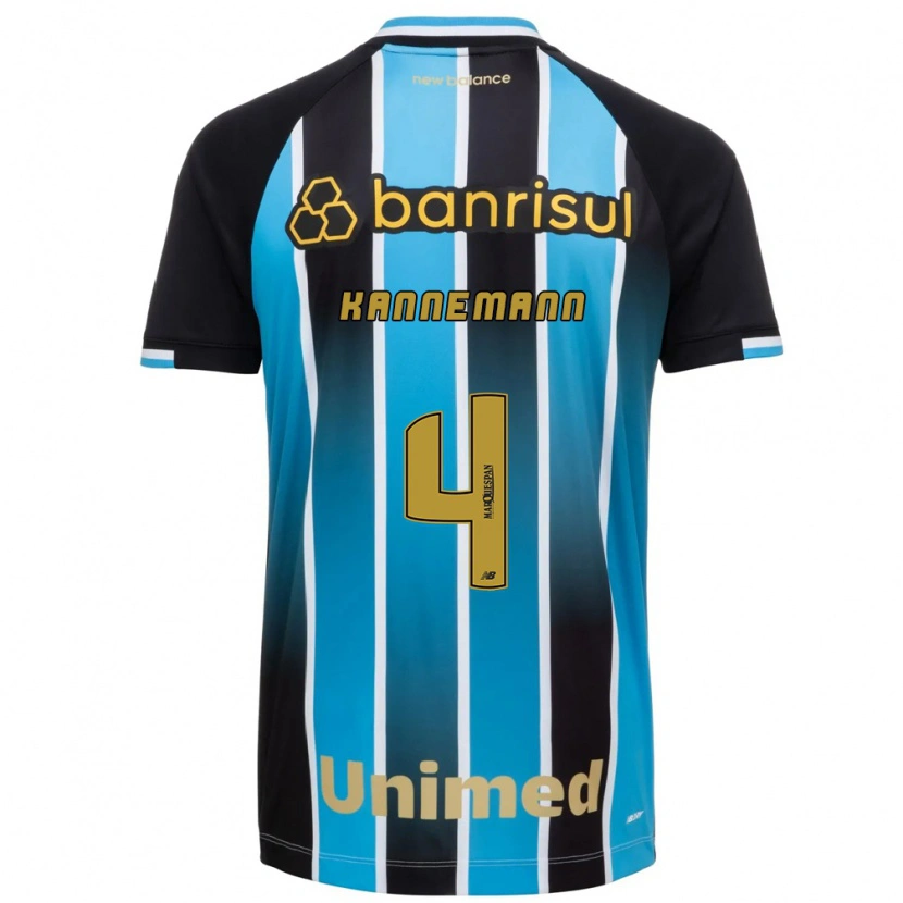 Danxen Homem Camisola Walter Kannemann #4 Azul Marrom Preto Principal 2026/27 Camisa