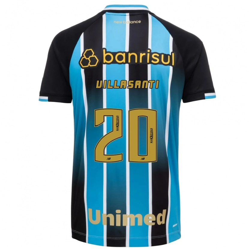 Danxen Homem Camisola Mathías Villasanti #20 Azul Marrom Preto Principal 2026/27 Camisa