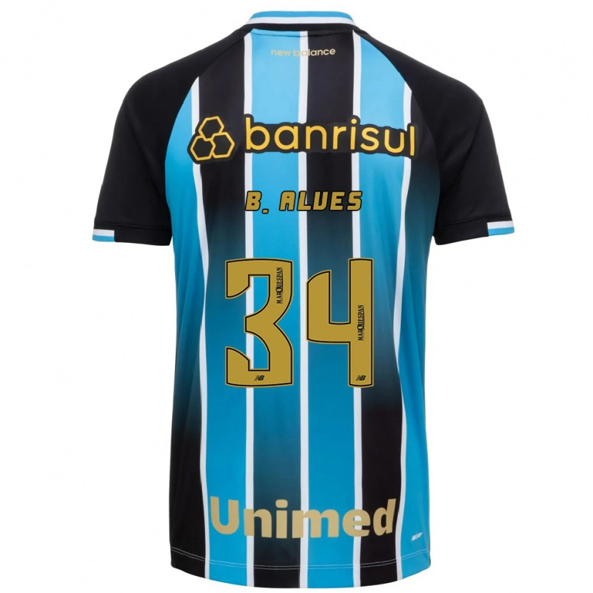 Danxen Homem Camisola Bruno Alves #34 Azul Marrom Preto Principal 2026/27 Camisa