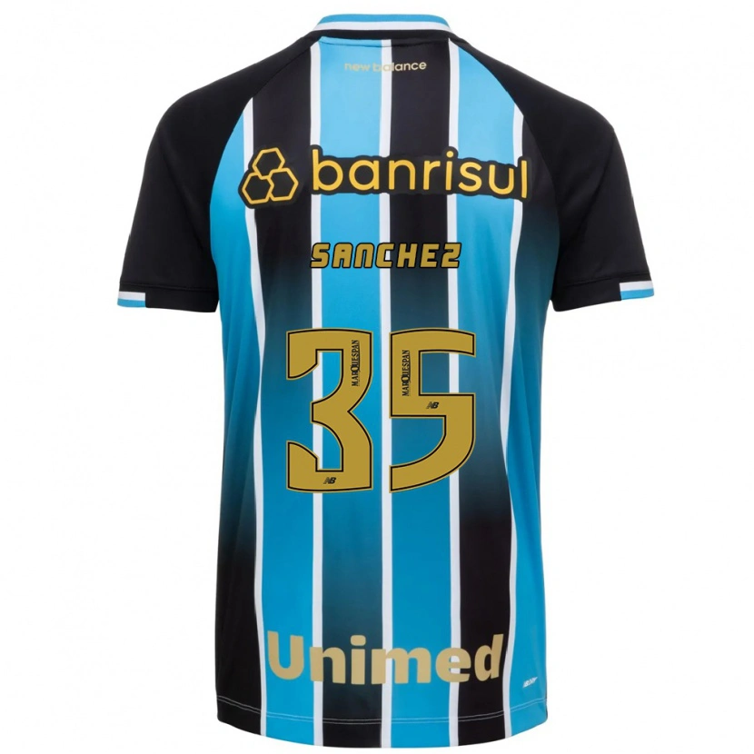 Danxen Homem Camisola Lari Sanchez #35 Azul Marrom Preto Principal 2026/27 Camisa