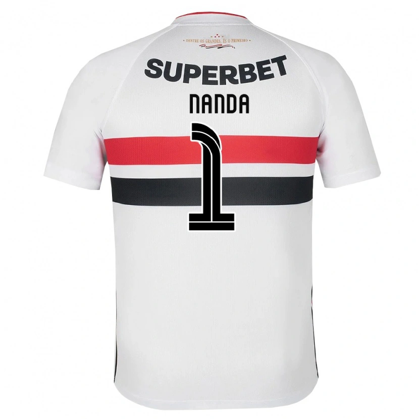Danxen Homem Camisola Nanda #1 Branco Vermelho Preto Principal 2026/27 Camisa