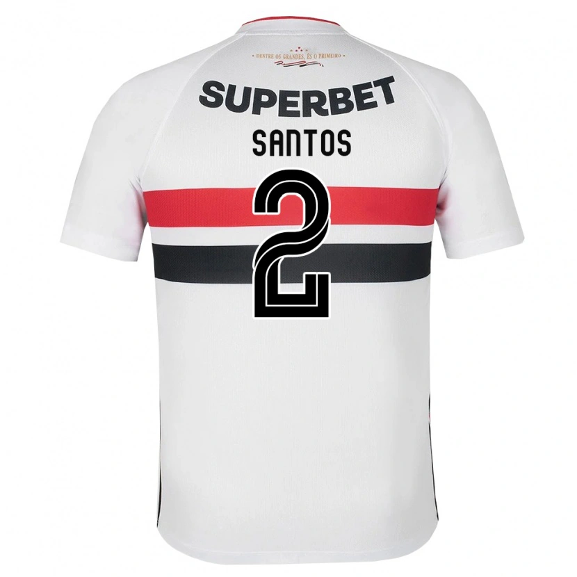 Danxen Homem Camisola Ruann Santos #2 Branco Vermelho Preto Principal 2026/27 Camisa