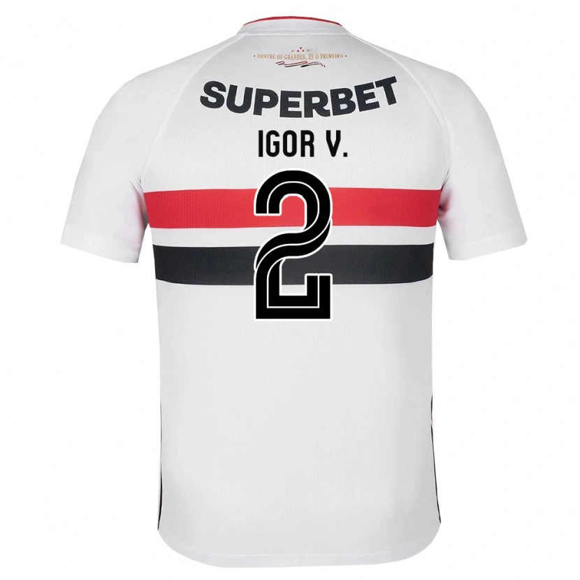 Danxen Homem Camisola Igor Vinicius #2 Branco Vermelho Preto Principal 2026/27 Camisa