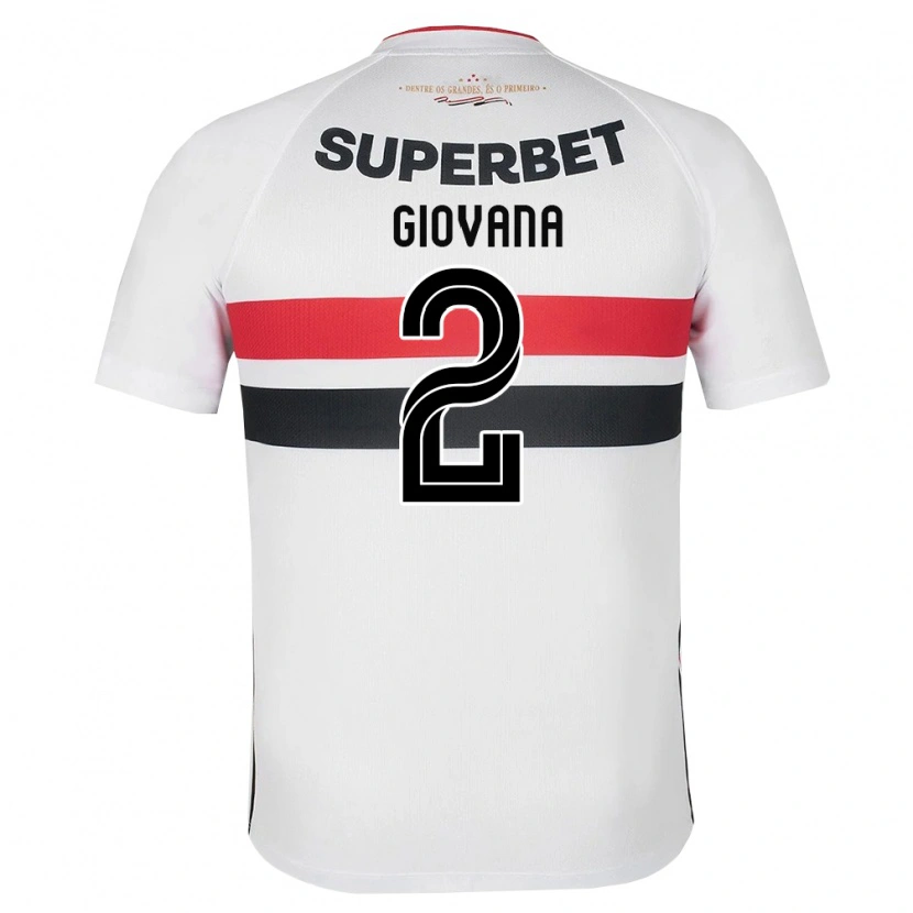 Danxen Homem Camisola Giovana #2 Branco Vermelho Preto Principal 2026/27 Camisa